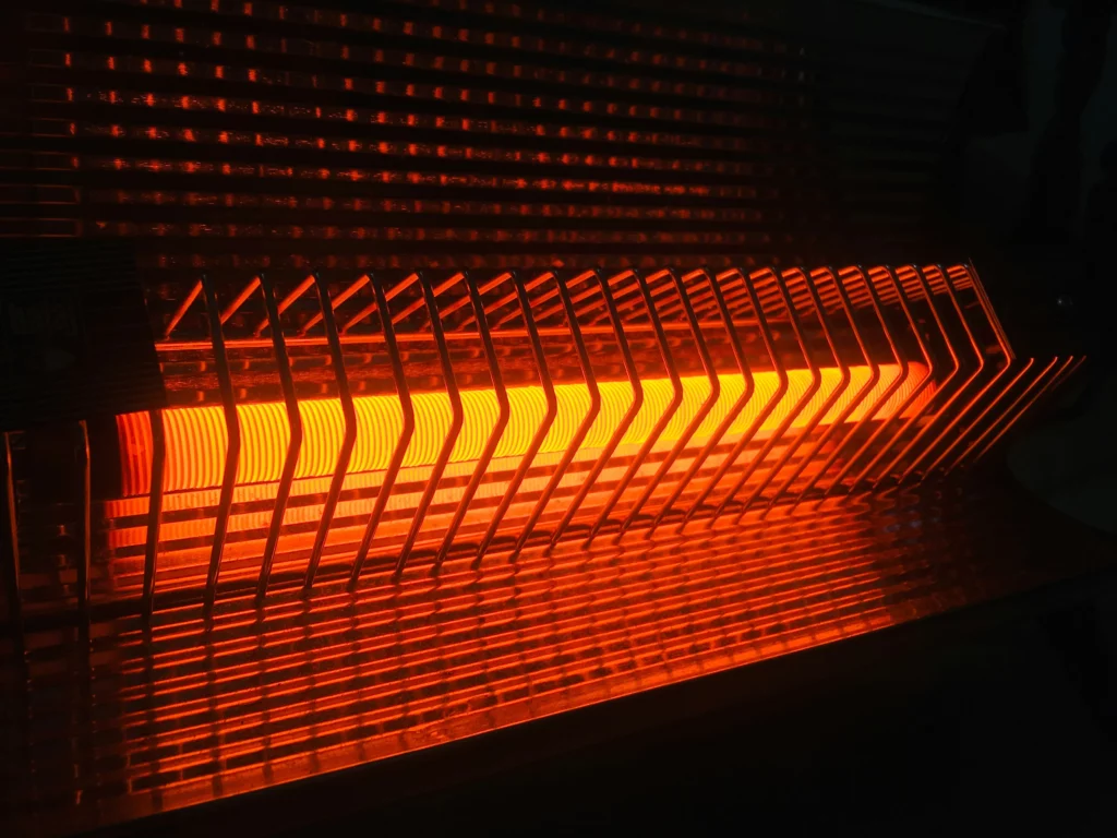 Orange radiant heater