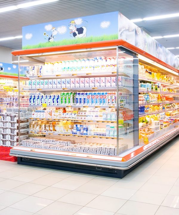 Commercial refrigeration repair and installation at grocery store